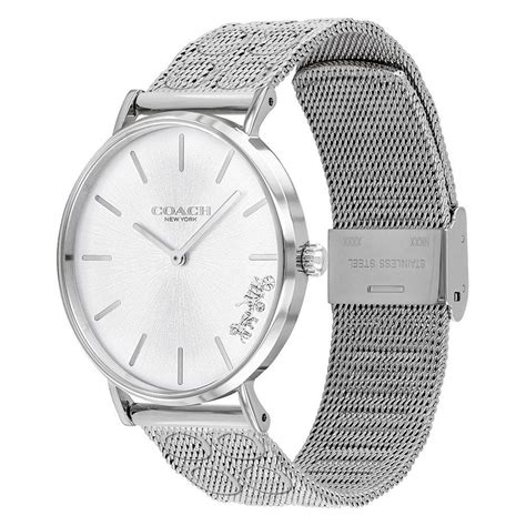 original coach watch|silver coach watch.